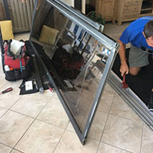 sliding glass door frame repair Tallahassee